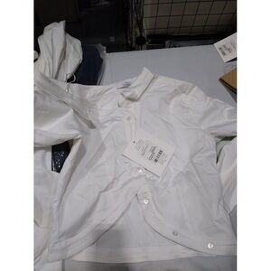 Rokh-Asymmetric Button Detail Shirt-White-38 (US Women's 6)